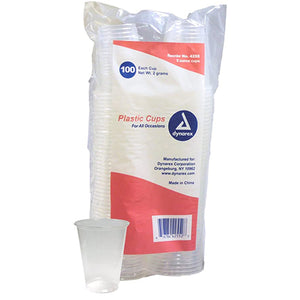 Dynarex Drinking Cup, 5 oz. Translucent Plastic, Disposable, Case of 2500