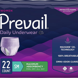 Prevail Incontinence Protective Underwear for Women, Maximum Absorbency, Pull On with Tear Away Seams 58267650 62077225