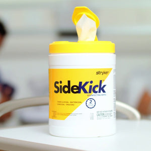 SideKick Surface Disinfectant Cleaner Wipes, Premoistened Alcohol Based, Scented, 100 ct Canister 55708611