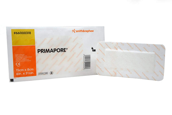 Smith & Nephew Primapore Adhesive Dressing: White, 6 Smith & Nephew Primapore Adhesive Dressing: White, 6