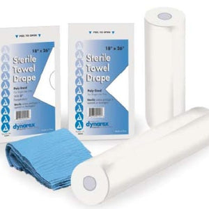 Dynarex General Purpose Drape Towel Drape 18 W X 26 L Inch Sterile, Case of 300