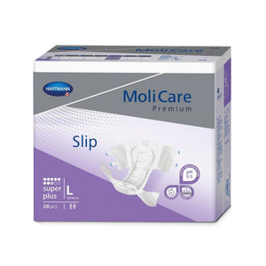 Molicare Slip Super Plus Briefs, Medium, 27"-47", Case of 90