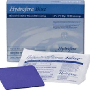 Hydrofera Blue HB4414 Classic Antibacterial Foam Dressing, Box of 10