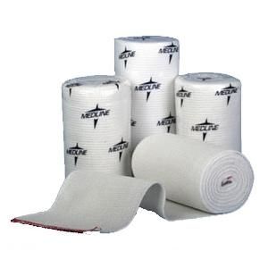 Medline MDS077004 Swift-Wrap Nonsterile Elastic Stretch Bandage 4" W x 5 yds. L, Latex-Free, White. 1 each.