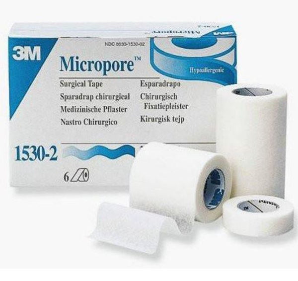 3M Micropore Paper Medical Tape, 3 inch x 10 Yard, White - Box/4