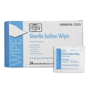 Hygea Saline Wipe Individual Packet Saline Pack of 24 (10 Pack) 71549385
