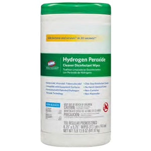 Clorox 30825 Hydrogen Peroxide Cleaner Disinfectant Wipes, Case of 930