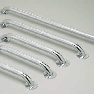 Medline Chrome Grab Bars, 24", 3 Count