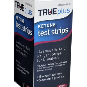 Nipro Ketone Care Blood Glucose Test Strip, Ketones, 15 sec Read Time, 6 Level Color Chart, Box of 50 87501817