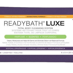 Medline ReadyBath LUXE Total Body Cleansing Heavyweight Washcloths: Scented, 8 Count 52438378