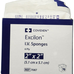 Excilon 7087 Sterile IV Sponge Sterile 2" x 2" Box of 70