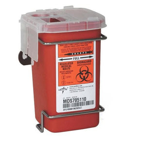 Medline Phlebotomy Sharps Containers: Red, 100 Count 32998361
