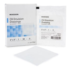 McKesson 61-77041 Oil Emulsion Impregnated Dressing, Box of 50