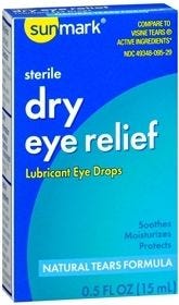Sunmark Lubricant Eye Drops 0.5 oz. Bottle 1 Count