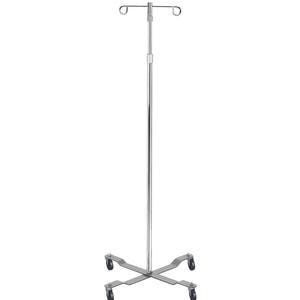 Drive Medical Economy Removable Top IV Pole: 1 Count, Silver Vein, 40" - 82" (Adjustable Height)