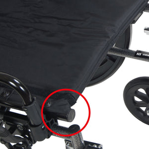 Cruiser CX418ADFA-ELR Wheelchair, 18". 1 count