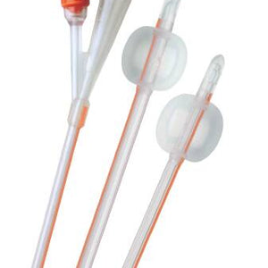 Coloplast Cysto-Care Foley Catheter 2-Way Standard Tip 15 cc Balloon 16 Fr. Silicone Box of 5