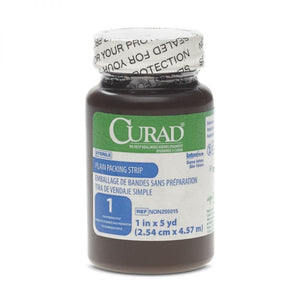 CURAD Plain Packing Strips 1 In x 5 yd Sterile - 1 Bottle