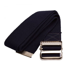 Washable Cotton Gait Belt, 72", Black 95102010