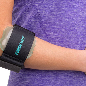 Aircast Pneumatic Armband, Tennis/Golfers Elbow Support Strap, Black, Left or Right Arm 99551738