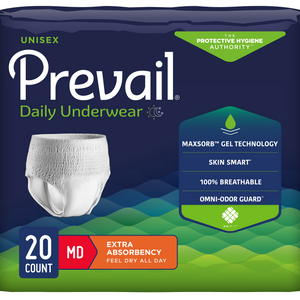 Prevail Unisex Daily Absorbent Underwear, Pull On with Tear Away Seams 47120905 35524244