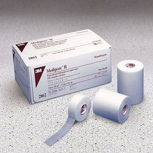 3M Medipore H 2862S Medical Tape Water Resistant Cloth 2 Inch X 2 Yard White NonSterile, 1 Count
