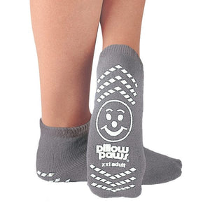 Pillow Paws Ankle High Slipper 2X-Large Case of 48, Gray 32361156