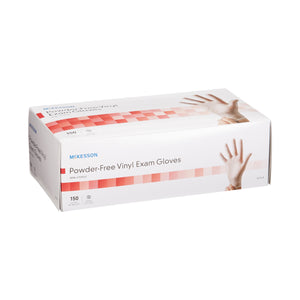 McKesson Vinyl Exam Glove, Clear 21455636 59572529 91005521