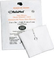 Cardinal Health 5TDrain Sponges 2" x 2", 2 Boxes of 35