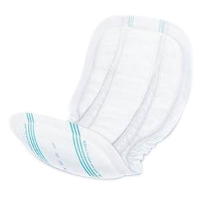 Poise Moderate Pads - 12 2/5", Pack of 16, Moderate Absorbency, Female, Polymer, Disposable, Long