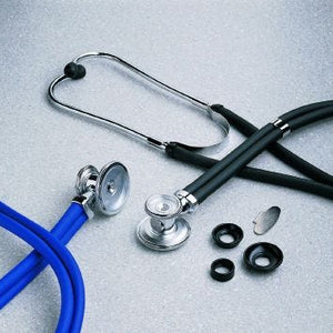 Sprague - Rappaport Stethoscope McKesson LUMEON 01-641RBGM Royal Blue 2-Tube 22 Inch Tube Double Sided Chestpiece. 1 each 79432308