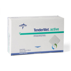TenderWet MSC8303 Polyacrylate Gel Dressing Pad, Box of 7