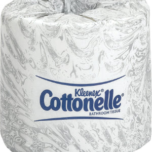 Kleenex Cottonelle Premium Toilet Tissue, White, 2-Ply, Standard Size Cored Roll, 451 Sheets, 4 X 4.09 Inch, Case of 60