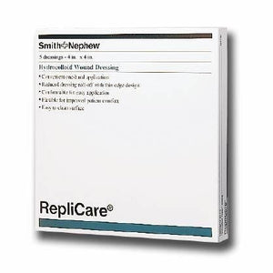 Smith & Nephew Replicare Hydrocolloid Wound Dressing: 4" x 4", 5 Count 84185064