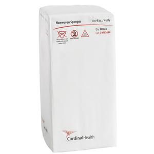 Cardinal Health Non-Sterile Non-Woven Sponge: 200 Count, 4" x 4", 4-Ply