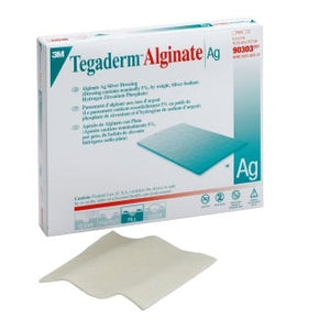 Calcium Alginate Dressing with Silver 3M Tegaderm 90303 Alginate Ag 4 X 5 Inch Rectangle Sterile. 1 each
