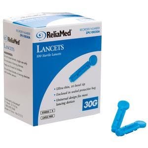 Cardinal Health Essentials ZPL10030A Universal Safety Seal Lancet 30G Box of 100 82758329