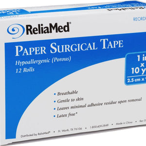 ReliaMed PA01AT Paper Tan Tape, Latex-Free, 1" x 10 yds Count of 1 _x000D_ 70378493