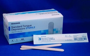 McKesson 24-202-S Tongue Depressor Senior 6 Inch Wood, Box of 100