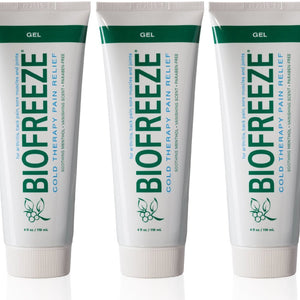 Colorless Cold Therapy Pain Relief Biofreeze Gel 4 oz., Pack of 3 92093732
