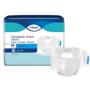 TENA Complete +Care Ultra Incontinence Brief, Moderate Absorbency, Unisex 10920154 81281617