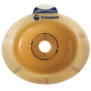 SenSura Click 2-Piece Standard Wear Barrier, Convex Light, w/ Belt Tabs, Cut-To-Fit, Standard, Blue Coupling, Box of 5