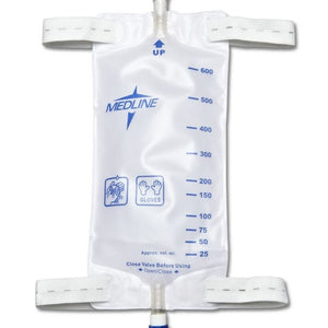 Leg Bags with Twist Valve, Medium, 200 oz, Case of 48