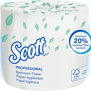 Scott Toilet Tissue: 80 Count, White, 4" x 4.1" (Sheet Size)