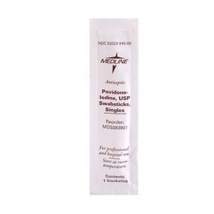 Povidone Iodine Swabsticks, Box of 50