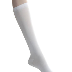 Medline EMS Knee Length Anti-Embolism Stockings: White, Regular, Medium, 12 Count 19641250