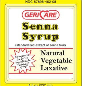 Mckesson Senna Laxative, Liquid, 8 oz., 8.8 mg Strength, Sennosides, 1 Bottle