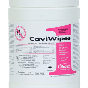 Metrex Research CaviWipes1: 6" x 6.75", 160 Wipes, 1 Count