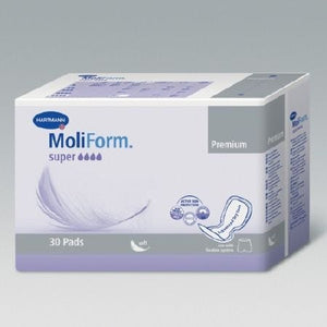 MoliForm Bladder Control Pad: 27 Inch Length Heavy Absorbency Polymer Male Disposable, Bag of 30