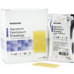 McKesson Xeroform 2201 Petrolatum Dressing, Box of 50